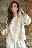 Trivento Patchwork Crochet Jacket Stone